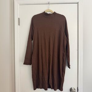 Old Navy Fitted Rib-Knit Mock-Neck Mini Dress for Women - Never Worn